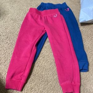 2 True religion  girls joggers size 6